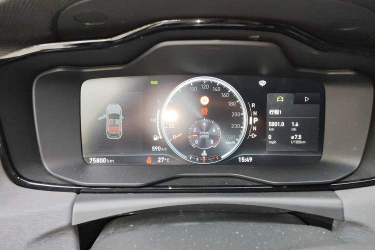 Used Lynk & Co 02 2019 1.5T DCT Two-Wheel Drive Pro Edition China VI Standard Odometer Close Up