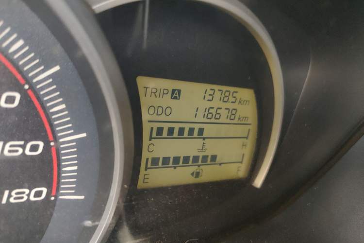 Used CHANGAN OSHAN Olisway 2015 1.2L Manual Enjoyment Model Odometer Close Up