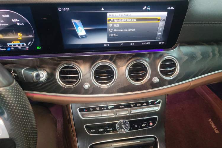 Used Mercedes-Benz E-Class 2018 E 200 L Sport Edition Audio And AC Panel