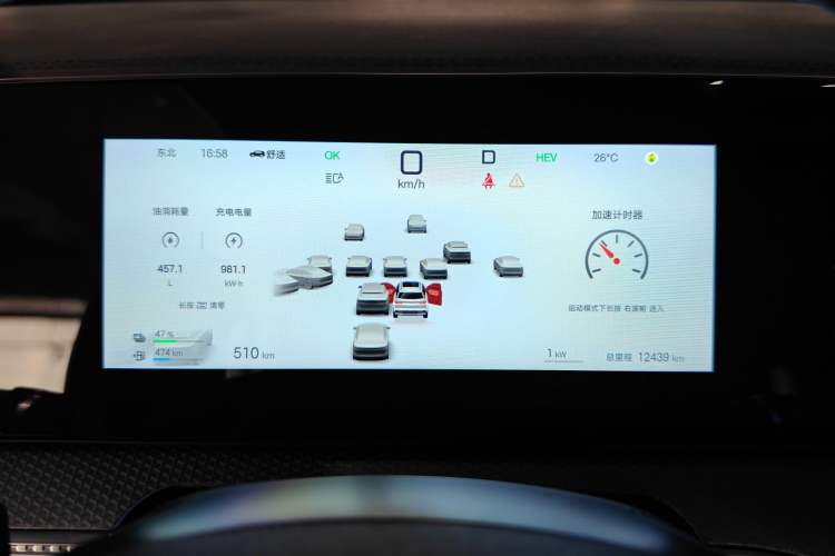 Used BYD Song Pro New Energy 2025 Second-Generation Intelligent Driving Version DM-i 115KM Superior Trim Instrument Cluster