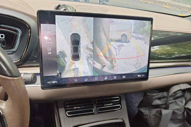 Used BYD Han 2020 EV Long-Range Deluxe Model Audio And AC Panel