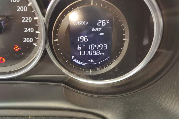 Used Mazda CX-5 2013 2.0L Automatic Two-Wheel Drive Comfort Version Odometer Close Up