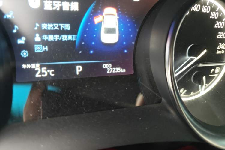 Used Toyota Camry 2019 2.5G Luxury Edition China VI Standard Odometer Close Up