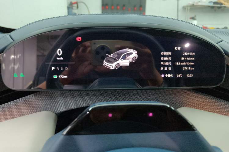 Used Zeekr 001 2024 WE Edition 95 kWh All-Wheel Drive Odometer Close Up