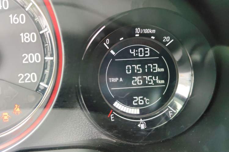 Used Honda XR-V 2017 1.8L EXi CVT Comfort Version Odometer Close Up