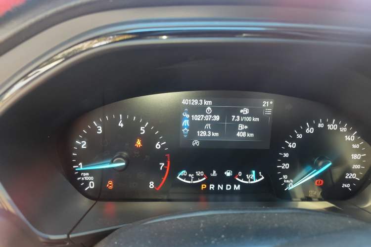 Used Ford Focus 2020 Sedan EcoBoost 180 Automatic ST Line Odometer Close Up