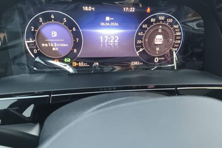 Used Volkswagen Teramont X 2023 Facelift 380TSI Four-Wheel Drive Luxury Deluxe Edition Odometer Close Up