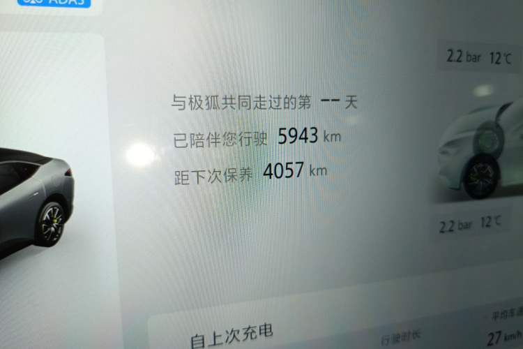 Used ARCFOX Alpha S5 2025 560MAX 185kW Odometer Close Up