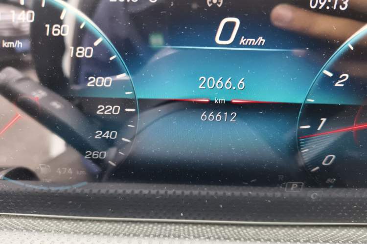 Used Mercedes-Benz A-Class 2022 A 200 L Sport Sedan Dynamic Model Odometer Close Up