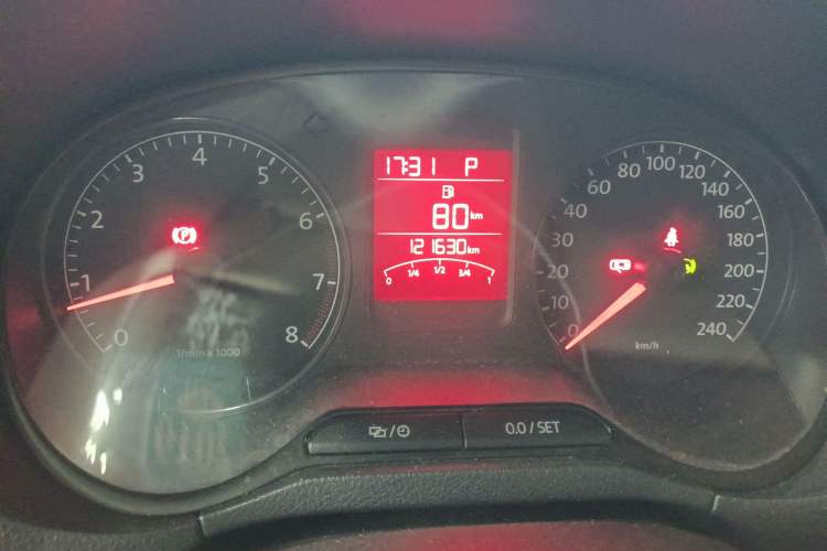 Used Volkswagen Polo 2013 1.4L Automatic Comfort Edition Odometer Close Up