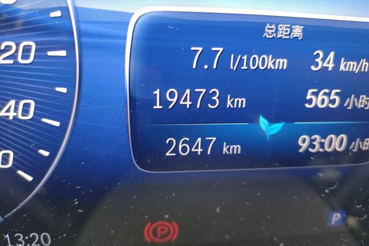 Used Mercedes-Benz C-Class 2025 C 260 L Sport Edition Odometer Close Up