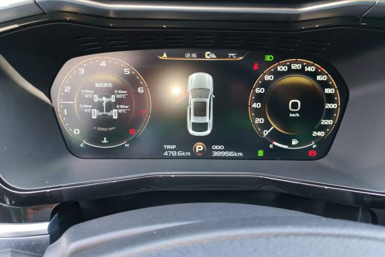 Used Geely Auto Monjaro S 2021 2.0TD DCT Two-Wheel Drive Lightning Edition Instrument Cluster