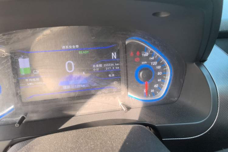 Used BAIC New Energy EC5 2019 New Air Edition Odometer Close Up
