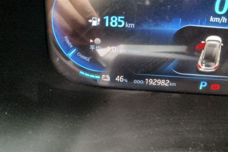 Used JAC Group iEVS4 2019 Luxury Smart Edition Odometer Close Up