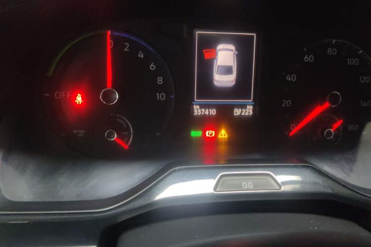 Used Volkswagen Bora Pure Electric 2020 Shan Model Odometer Close Up