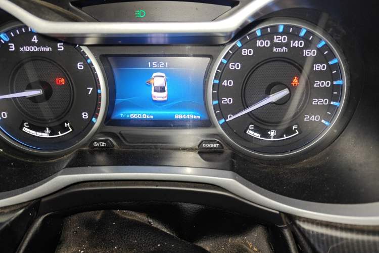 Used Geely Auto Emgrand 2017 Sedan Million Edition 1.5L Manual Upward Connect Version Odometer Close Up