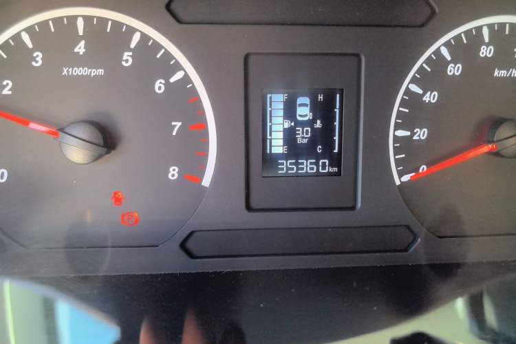 Used FORTHING Lingzhi PLUS 2023 2.0L Manual Luxury CNG 7-Seater Odometer Close Up