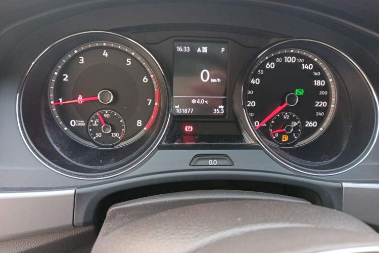 Used Volkswagen Teramont 2017 380TSI Four-Wheel Drive Luxury Edition Odometer Close Up