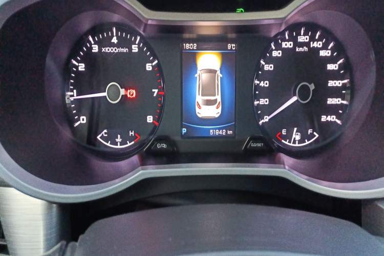 Used Geely Auto Emgrand GS 2019 1.4T CVT Edition Odometer Close Up