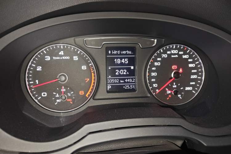 Used Audi Q3 2018 30th Anniversary Edition 30 TFSI Standard Model Odometer Close Up