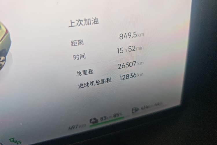 Used Lynk & Co 08 EM-P 2023 120km Long-Range Halo Odometer Close Up