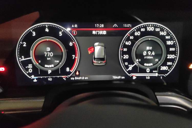 Used Volkswagen Touareg 2020 2.0 TSI RuiShang Edition China VI Standard Instrument Cluster