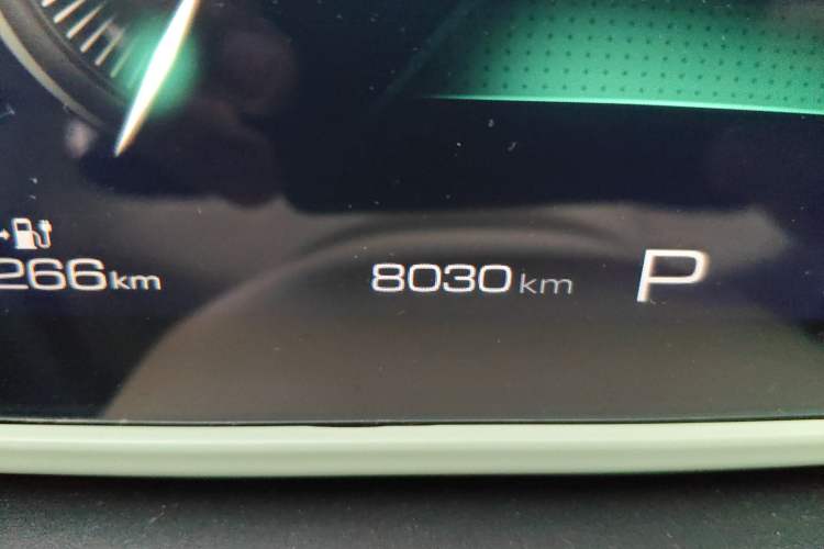 Used ORA Good Cat 2024 401 km Range Luxury Version 135 kW Odometer Close Up