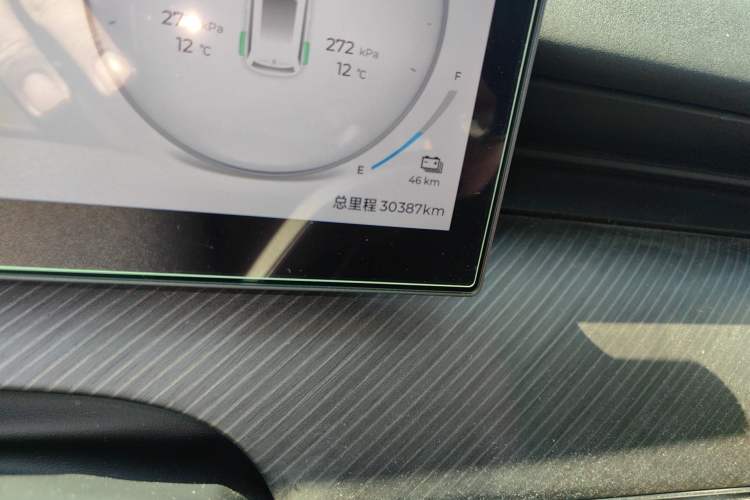 Used Chery Fengyun T9 2024 120 Long-Range Comfort Version 5 Seats Lithium Iron Phosphate Odometer Close Up