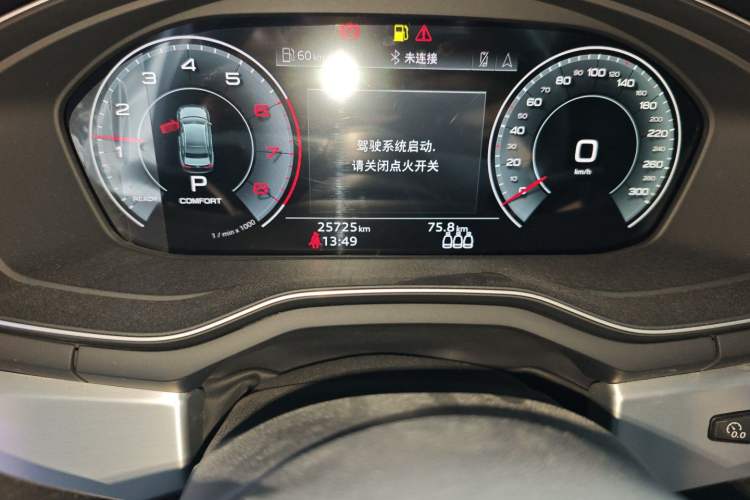 Used Audi A4L 2020 40 TFSI Luxury Dynamic Model Odometer Close Up