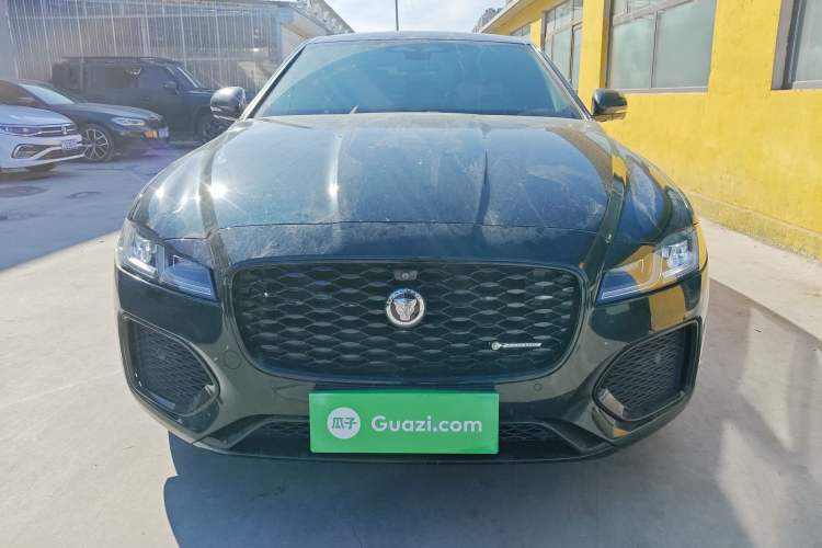 Used Jaguar XFL 2021 XFL 2.0T P250 All-Wheel-Drive Shimmering Black Sport Edition Front