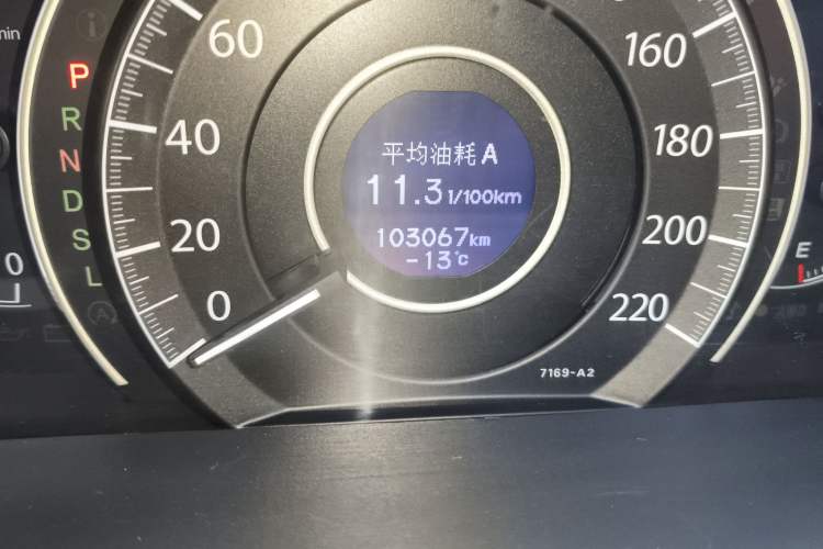 Used Honda CR-V 2015 2.4L four-wheel drive luxury version Odometer Close Up