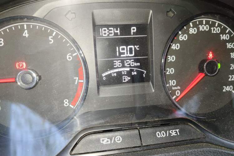 Used Volkswagen Polo 2018 1.5L Automatic Advanced Driving Model Odometer Close Up