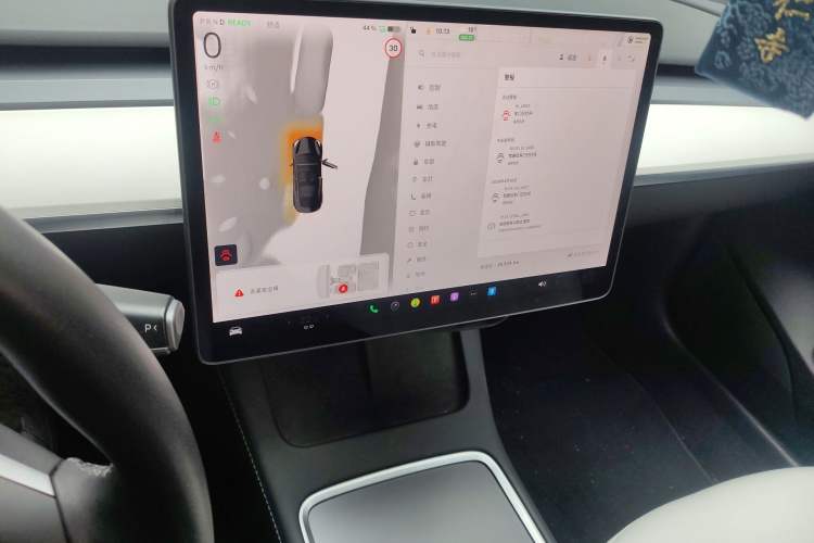 Used Tesla Model 3 2022 Performance High-Performance All-Wheel-Drive Version Audio And AC Panel