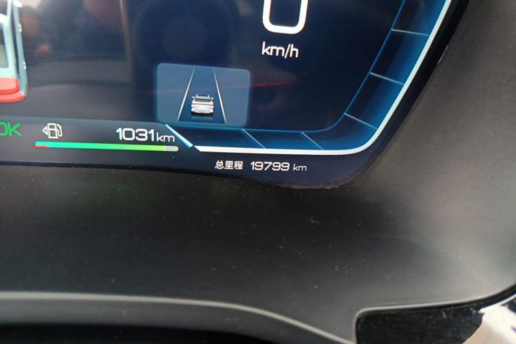 Used BYD Song PLUS New Energy 2023 Champion Edition DM-i 150KM Flagship PLUS Odometer Close Up