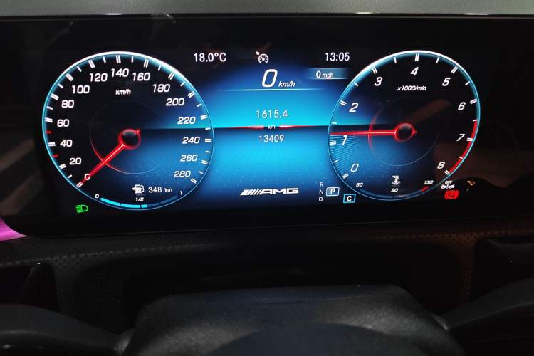 Used Mercedes-Benz A AMG 2022 AMG A 35 L 4MATIC Odometer Close Up