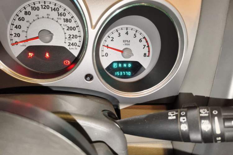 Used Chrysler PT Cruiser 2007 2.4 Odometer Close Up