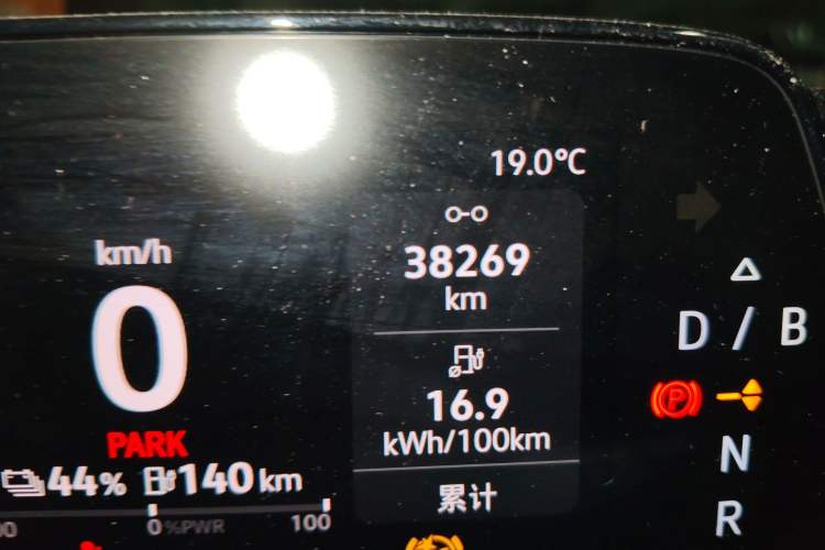 Used Volkswagen ID.3 2023 Upgraded Model Pure Intelligent Enjoyment Version Odometer Close Up