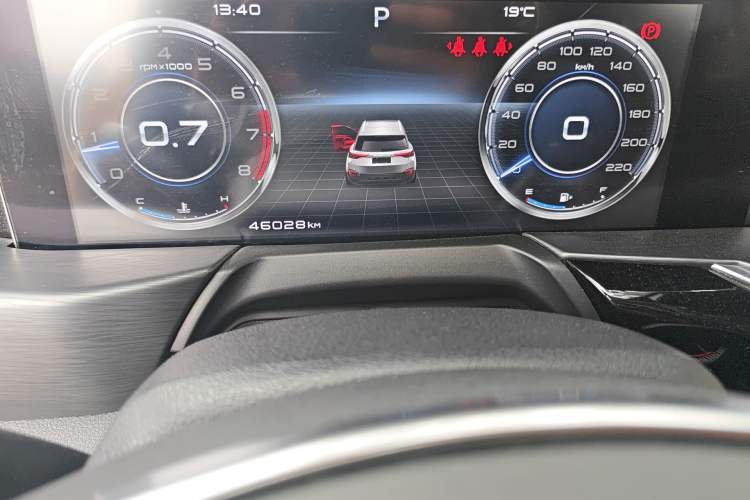 Used Bestune T77 2020 PRO 280 TID Automatic Prestige Model Odometer Close Up