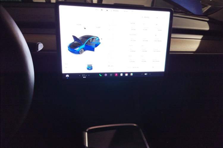 Used Tesla Model 3 2021 Standard Range Rear-Drive Upgraded Version Audio And AC Panel