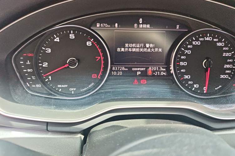 Used Audi A4L 2018 30th Anniversary Edition 40 TFSI Trendy Model Odometer Close Up