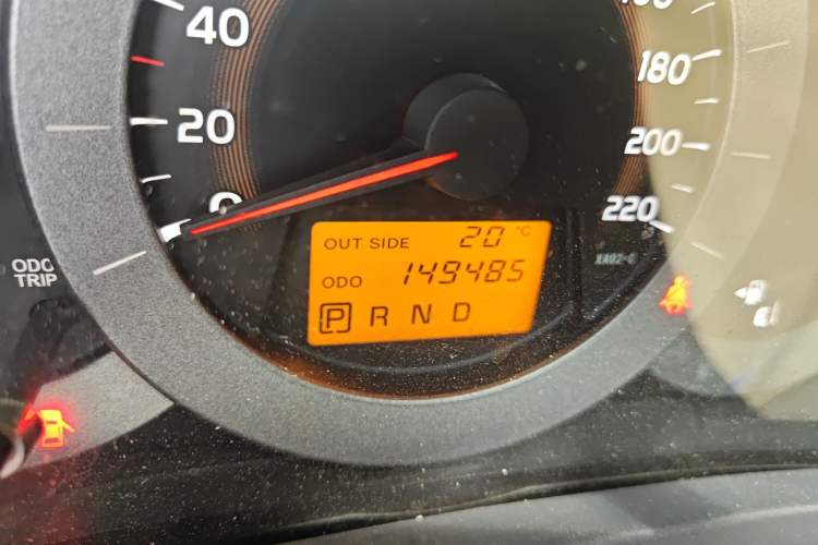 Used Toyota RAV4 2011 2.0L Automatic Classic Edition Odometer Close Up