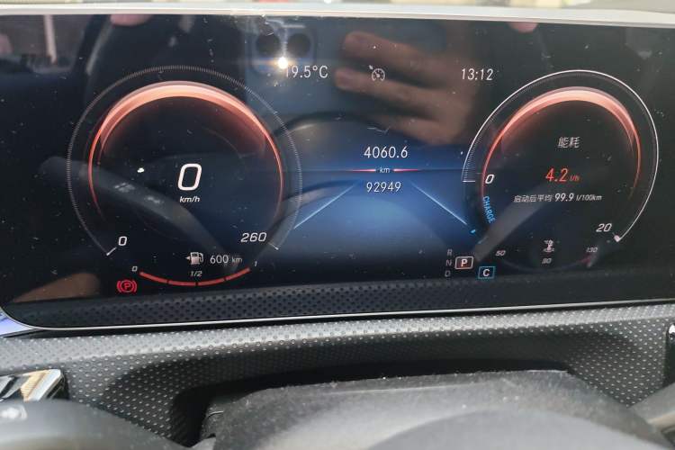 Used Mercedes-Benz A-Class 2020 A 200 L Odometer Close Up