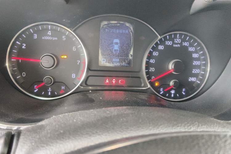 Used Kia K3 2013 1.6L Automatic GLS Odometer Close Up