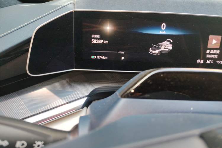 Used Zeekr 001 2021 Ultra-Long Range Single-Motor WE Edition Odometer Close Up