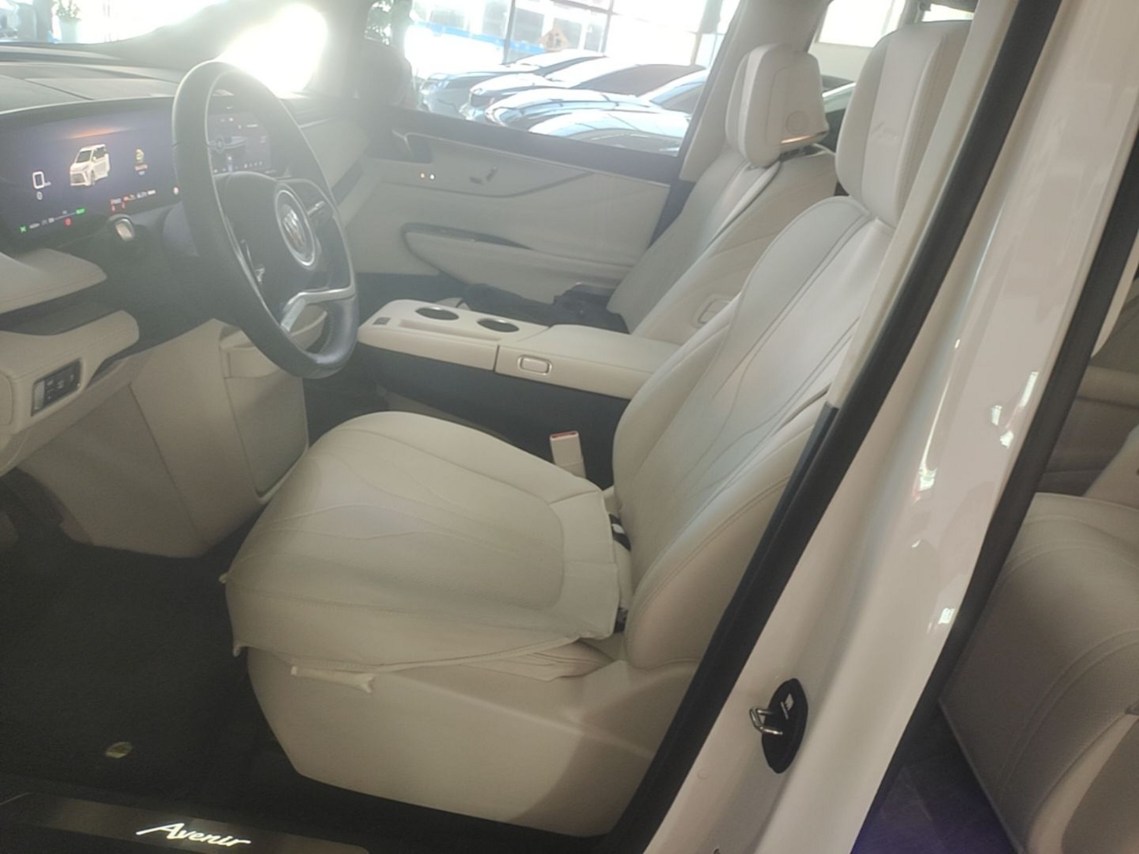 Vordere Reihe im Auto