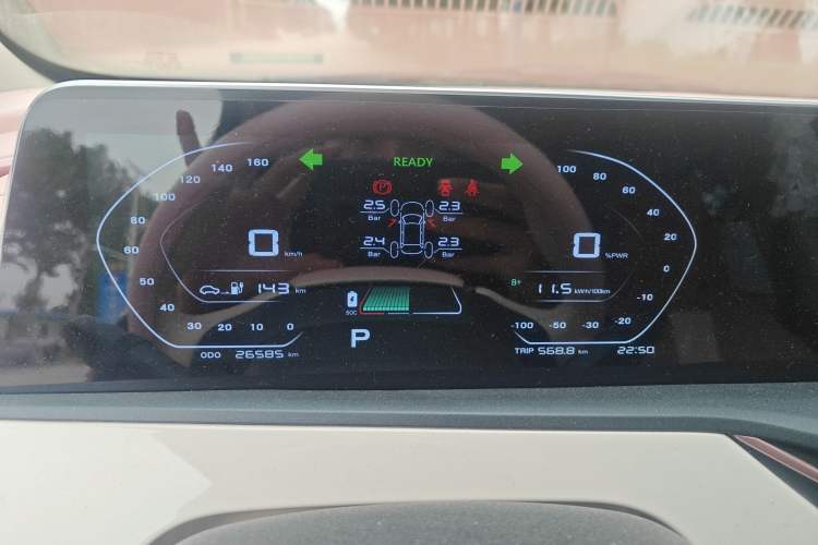Used CHANGAN OSHAN Benni E-Star 2022 Qingxin Edition Colorful Model Lithium Iron Phosphate Instrument Cluster