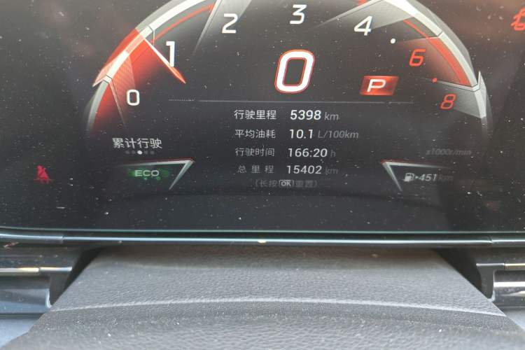 Used GAC Trumpchi EMPOW 2023 400T Automatic R PRO Odometer Close Up