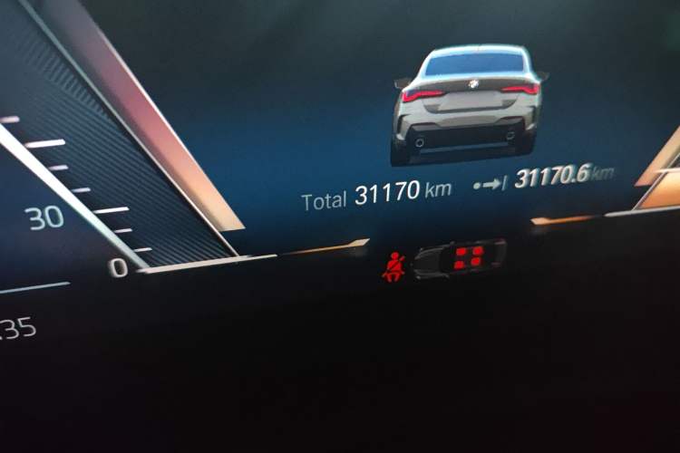 Used BMW 4 Series 2023 425i M Sport Night Edition Odometer Close Up