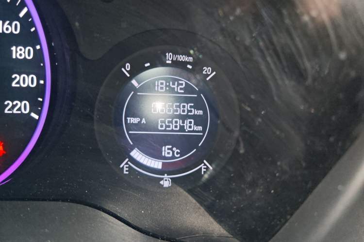 Used Honda Vezel 2018 1.5L CVT 2WD Technology Elite Model Odometer Close Up