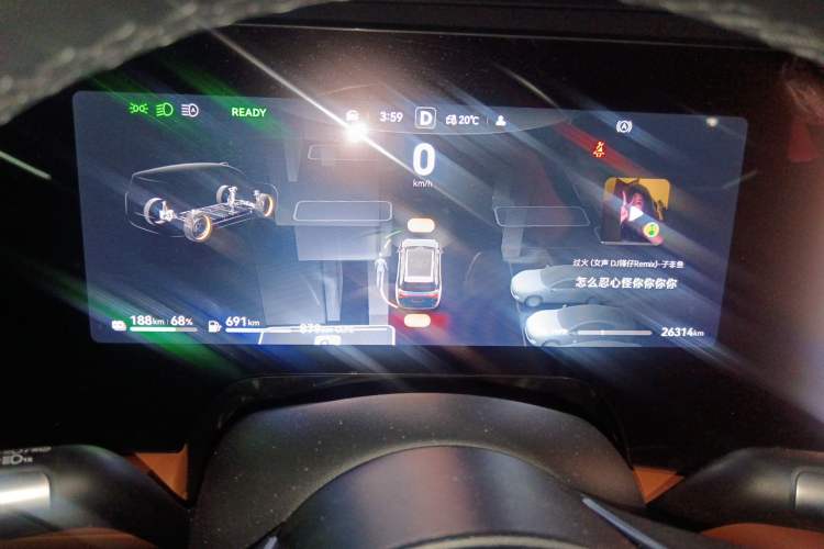 Used Hima AITO M9 2024 Range-Extended Max Edition 52 kWh 6-Seater Version Instrument Cluster